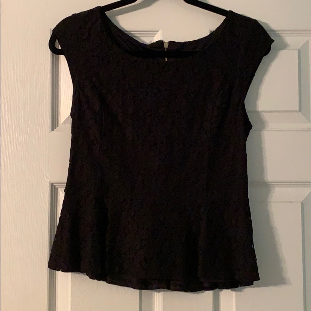 Express Lace Peplum Top